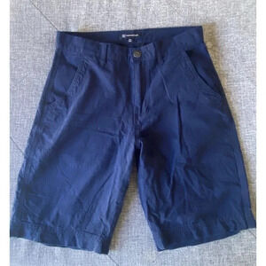 INC Mens Navy Blue Flat Front 9" Regular Fit Shorts 28W